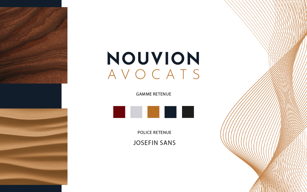 identité visuelle et charte graphique cabinet avocats