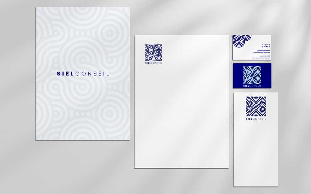 Identité visuelle et papeterie pour un cabinet de conseil