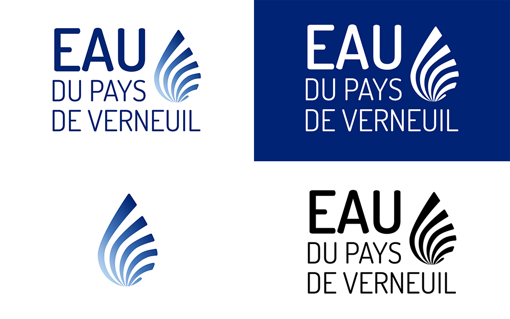 Création de logo Eau du Pays de Verneuil en Normandie