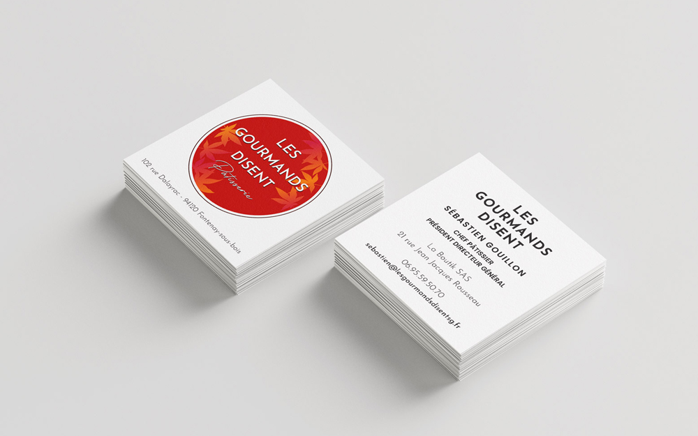 Logo et carte de visite pâtisserie